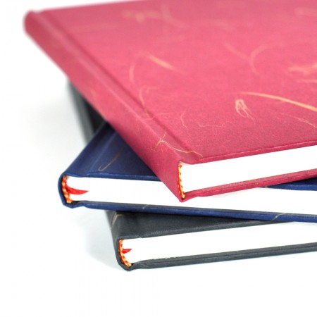 Carnet à couverture rigide en papier d'art soyeux